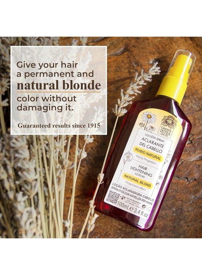 Intea Natural Blonde Hair Lotion Spray Hair Lightening 100ml - Image 2